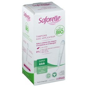 Saforelle® Coton Protect Tampons avec Applicateur Super