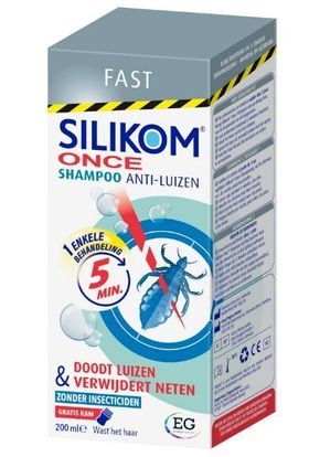 Silikom Once Shampoo | Anti-Luizen en Neten | Gratis Luizenkam