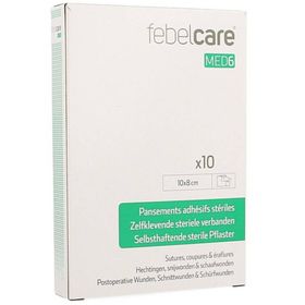 Febelcare MED6 Zelfklevend Steriel Verband 10x8cm