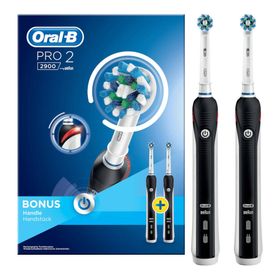 Oral B Pro 2 2900 Elektrische Tandenborstel Zwart DUO