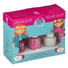 SuncoatGirl Coffret Cadeau Ballerina Vernis à Ongles à Base d'Eau Enfants