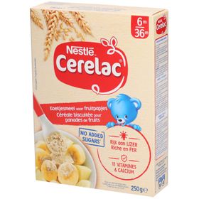 Nestlé® Cerelac Céréale Biscuitée pour la Panade de Fruits 6m - 36m