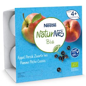 Nestlé NaturNes Bio Pomme - Pêche - Cassis 4 Mois