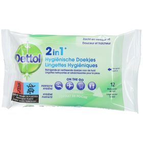 Dettol 2-en-1 Lingettes Hygiéniques
