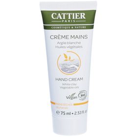 Cattier Crème Mains - Argile Blanche & Huiles Végétales