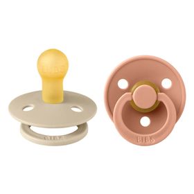 BIBS Latex Fopspeen Vanilla - Peach 0-6 Maanden