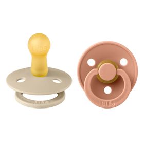BIBS Latex Fopspeen Vanilla - Peach 6-18 Maanden