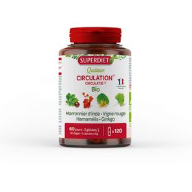 Superdiet Complex Circulation Marronnier d'Inde - Vigne rouge - Hamamélis - Ginkgo Bio