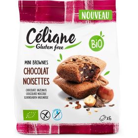 Céliane Mini Brownies Chocolat - Noisettes Bio