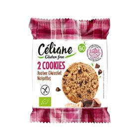 Céliane Cookies Avoine Chocolat Noisettes Bio