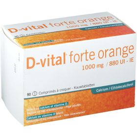 D-vital Forte Orange 1000mg/880IE Calcium