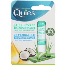 Quies Stick Lèvres Hydratant Aloë Vera - Huile de Noix de Coco