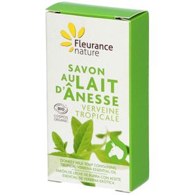 Fleurance Nature Savon au Lait d'Ânesse Verveine Tropicale Bio