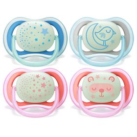 Philips Avent Sucette Ultra Air Night 6-18 Mois SCF376/20