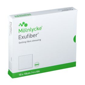 Mölnlycke Exufiber Gelvormend Vezelverband 10x10cm