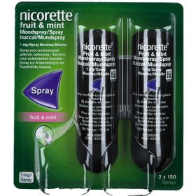 Nicorette® Fruit & Mint Spray Buccal 1mg/Spray - DUO