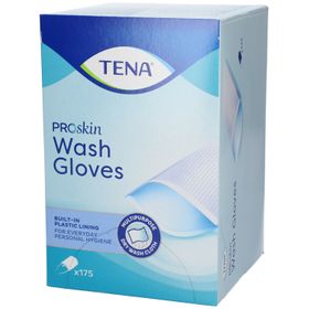 TENA ProSkin Wash Glove Gants de Toilette au Plastique