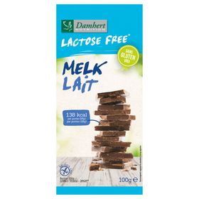 Damhert Lactose Free Chocoladetablet Melk Gluten Free