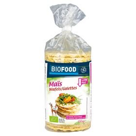 Biofood Biologische Maiswafels met Lijnzaad