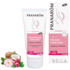 Pranarôm Maternité Massage-Crème contre Vergétures Bio