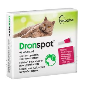 Dronspot® 96mg/24mg Spot-On Oplossing voor Grote Katten