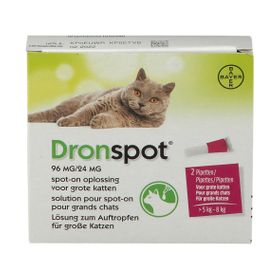 Dronspot® 96mg/24mg Spot-On Oplossing voor Grote Katten