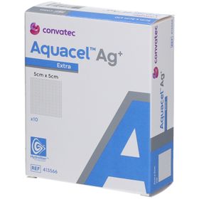 Aquacel AG+ Extra Hydrofiber Pansement 5x5cm