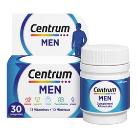 Centrum Men Multivitamines | 13 Vitamines & 10 Minéraux | Énergie, Immunité, Stress, Concentration