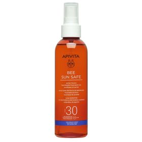 Apivita Bee Sun Safe Huile Sublimatrice de Bronzage Toucher Soyeux Tournesol & Carrote SPF30