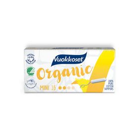 Vuokkoset® Organic Mini tampons van biologisch katoen