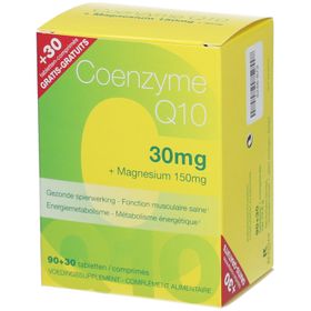 Coenzyme Q10 30mg + Magnesium 90 Tabletten + 30 GRATIS