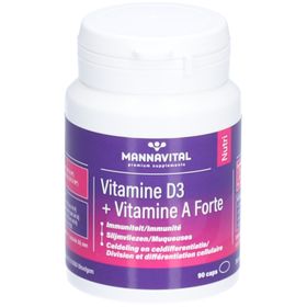 Mannavital Vitamine D3 + Vitamine A Forte