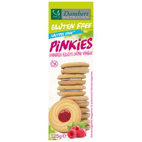 Damhert Gluten Free Pinkies Framboise Biscuits Crème Vanille Lactose Free