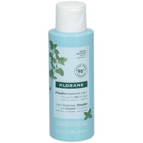 Klorane Poudre Purifiante 3 en 1 à la Menthe Bio & Argile