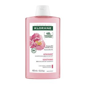 Klorane  BIO Pioenroos Kalmerende Shampoo | Anti-irritaties & beschermend | Gevoelige hoofdhuid