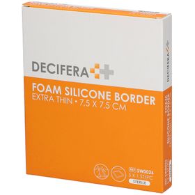 Decifera Foam Silicone Border Extra Thin 7,5 x 7,5 cm SW0026