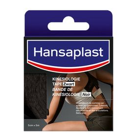 Hansaplast Kinesiologie Tape Zwart 5 cm x 5 m