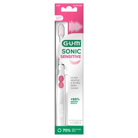 GUM® SONIC SENSITIVE brosse à dents à piles