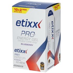 Etixx Double Carb Energy Gel PRO LINE Blueberry