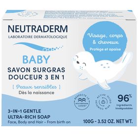 Neutroderm Baby Zachte Overvette Zeep 3-in-1