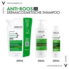 Vichy Derco Anti Dandruff DS Dermatological Shampoo Dry Hair Refill