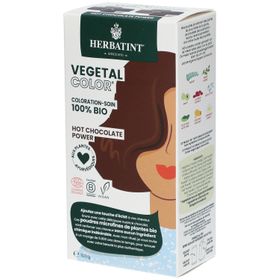 Herbatint Vegetal Color – 100% Biologische, Vegan Haarkleuring en -verzorging – met Ayurvedische Planten – Hot Chocolat Power (donkerbruin)