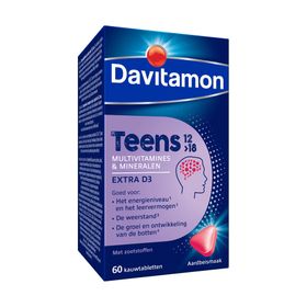 Davitamon Teens Multivitamines Aardbei