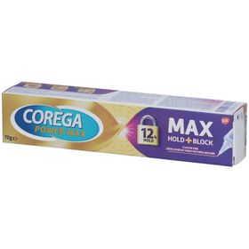 Corega Power Max Max Hold + Block Crème Adhesive