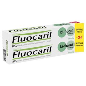 Fluocaril Dentifrice Menthe Bi-Fluoré 145mg DUO