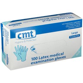 CMT Handschoenen Latex Poedervrij Blauw Large