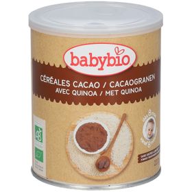 Babybio Céréales Biologiques au Cacao et au Quinoa - Alimentation Biologique pour Bébés - Céréales pour Bébés - dès 8 Mois