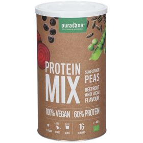 Purasana® Vegan Protein Mix Bio Sunflower Peas Beetroot Acai