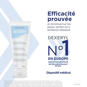 Dexeryl Crème Émolliente | Peau très sèche ou atopique | Visage et corps