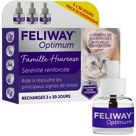 Feliway® Optimum Happy Family Recharge 3 Moins